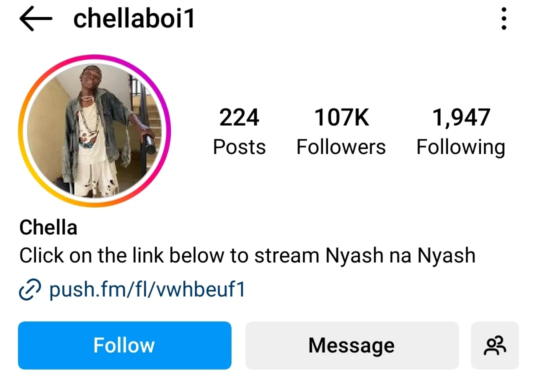 Chellaboi Instagram